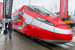 Frecciarossa 1000 von Hitachi auf der InnoTrans 2024 in Berlin. © 24.09.2024 André Werske