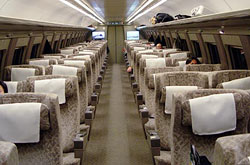 Shinkansen Serie 500 Green Class.
