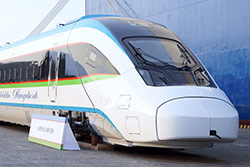 Jaloliddin Manguberdi Hochgeschwindigkeitszug von Hyundai Rotem © Hyundai Rotem Pressefoto